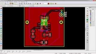 KiCad 30  PCB Layout with PCBnew  Getting To Blinky KiCad Tutorial  Part 6 [upl. by Polloch560]