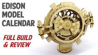 Edison Model Calendar  Perpetual Calendar Wooden Construction Kit  Build amp Review [upl. by Pavla]