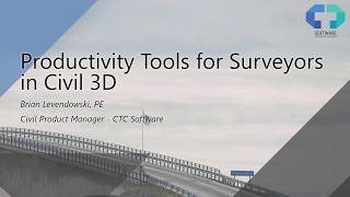 Productivity tools for surveyors in Civil 3D [upl. by Anerol]