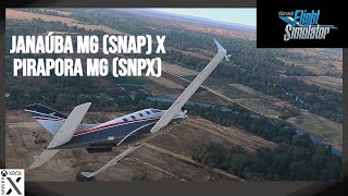 msfs2020 Full Flight IFR Janaúba MG SNAP x Pirapora MG SNPX  XBOX X [upl. by Ellekim]