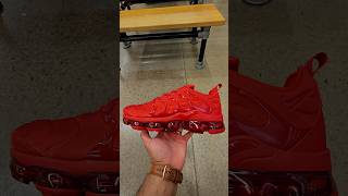 Finish Line POV 6 Nike Air VaporMax Plus in Triple RedUniversity Don Alpha Cleat SKU CW6973600 [upl. by Berg]