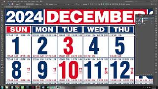 VLOG 14  COMMERCIAL CALENDAR FOR 2024  PINOY EMPLEYADO [upl. by Yllatan]