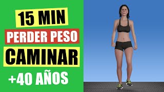 15 MINUTOS CAMINAR EN CASA PARA PERDER PESO [upl. by Scevor]