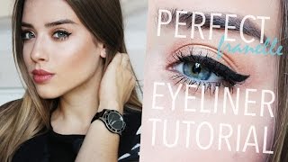 PERFEKTER EYELINER TUTORIAL  franelle [upl. by Olgnaed]