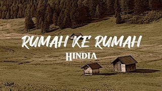 Rumah ke rumah  Hindia lirik lagu [upl. by Corbie]