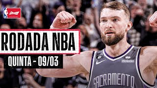 Domantas Sabonis anota o TRIPLODUPLO para a vitória dos Kings  Rodada NBA 0903 [upl. by Acinot]