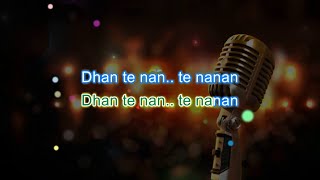 Dhan Te Nan Karaoke with Lyrics  Kaminey 2009 [upl. by Maharva]