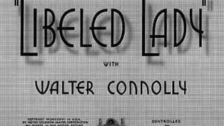 Libeled Lady 1936 title sequence [upl. by Aihsoj]