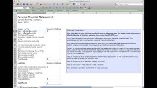 Personal Financial Statement [upl. by Donadee]