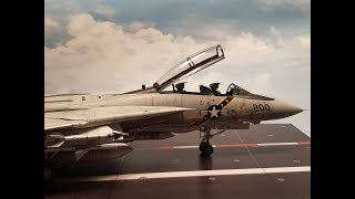 F14A Tomcat 148 Tamiya  US Navy Jet Model step by step build video [upl. by Ingham]