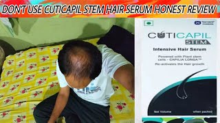 dont use cuticapil stem hair growth serum  honest review by users [upl. by Haziza]