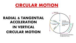 Radial and tangential acceleration in Vertical Circular Motion IJEE MAIN I ADVANCE I [upl. by Rutra]