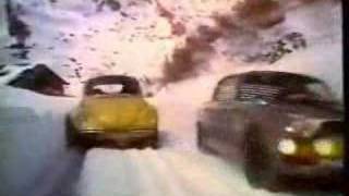 Typical vw beetle commercial competition in the snow [upl. by Ihtak]