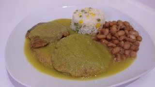 Tortitas de atun en salsa verde para la cuaresma I Receta [upl. by Eiramnwad]