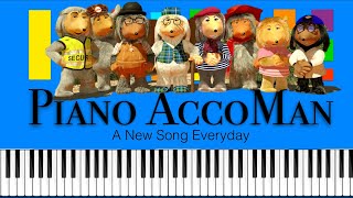 The Wombles Theme Song Slow Easy Medium Piano Tutorial 4K [upl. by Andras]