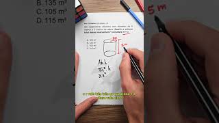 Volume cilindro matemática concursos [upl. by Ashlin]