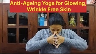 Face Yoga for Glowing amp Youthful Skinreduces Wrinkles Acne amp PimplesKapol Shakti Vardhak Pranayam [upl. by Yeliak]