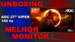 UNBOXING DO MELHOR MONITOR DE 27 POL QUE EU JÁ VI [upl. by Nythsa]