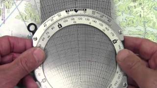 Flight planning with sectional plotter amp E6B [upl. by Annuaerb146]