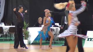 DSFO Megeve 2014  WO LAT  R1 Samba  Andrea Silvestri amp Varadi Martina [upl. by Ihsakat]