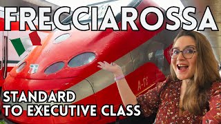 Train travel in Italy  Frecciarossa in Standard Business and Executive class [upl. by Younglove]