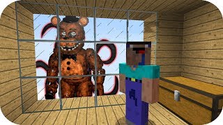 NOOB VS CREEPYPASTA CASA SECRETA DE FNAF MINECRAFT TROLL  ROLEPLAY [upl. by Bardo]