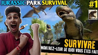 FIRST DAY IN JURASSIC SURVIVAL ISLAND MOBILE GAMEPLAY 1 [upl. by Nhar]