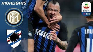 Inter 21 Sampdoria  Nainggolan Winner Seals Inter Victory  Serie A [upl. by Hsejar443]