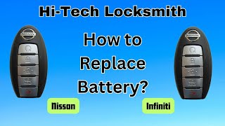 Nissan  Infiniti Smart Key Fob Battery Replacement How To Replace DIY [upl. by Oruam543]