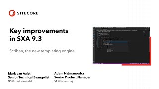 SitecoreSYM 2019  Key Improvements to SXA  Scriban [upl. by Jackqueline]