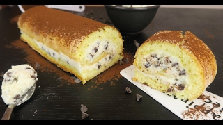 Rotolo con crema di ricotta e gocce di cioccolato il dessert facile e goloso da provare [upl. by Keely]