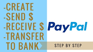 How To Set Up A Paypal Account  send receive and transfer money [upl. by Ellmyer]