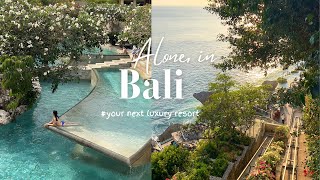 Bali solo travel vlog🇮🇩 luxury resort in Bali ALONE  Ayana resort review travel tips [upl. by Ibrad954]