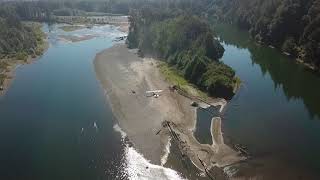 Backcountry 182 STOL takeoffs and landings on gravel bars in the Pacific Northwest [upl. by Nage]