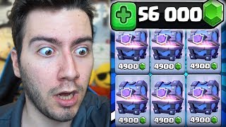 56000 ELMAS İLE EFSANE DESTE Clash Royale [upl. by Rusel85]