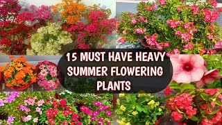 15 MUST HAVE HEAVY SUMMER FLOWERING PLANTS FOR THIS SEASON  LIST OF BEST SUMMER FLOWERS WITH NAMES [upl. by Scever]