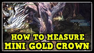 MHW Iceborne Fulgur Anjanath Large Gold Crown How to Measure Gold Crown Guide [upl. by Hamburger]