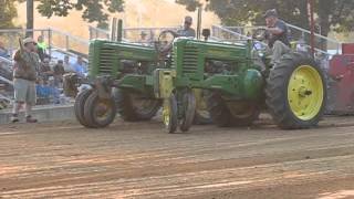 2 Cylinder John Deere Tandem Pulling [upl. by Zielsdorf688]