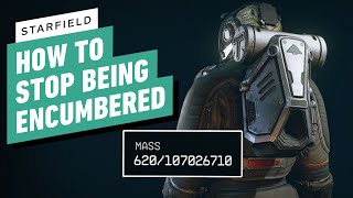 Starfield  How To Stop Being Encumbered Inventory Tips and Infinite Storage [upl. by Corron]