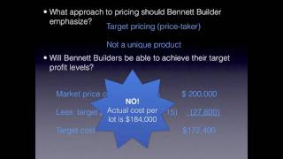 Setting Prices CostPlus Pricing versus Target Pricing  Accounting video [upl. by Sydalg]