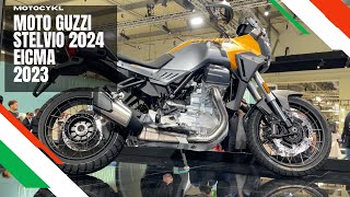 Nadchodzi nowe Stelvio Wiemy już o nim wszystko  Moto Guzzi Stelvio EICMA 2023 [upl. by Ydualc]