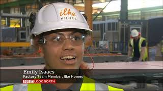 BBC Look North East visits ilke Homes factory as the company announces plans to create 500 jobs [upl. by Christoper]