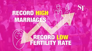 Marriages and births Record highs and lows of Singapore’s growing population [upl. by Arahc]