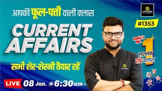 8 January 2024 Current Affairs  Daily Current Affairs 1353  Kumar Gaurav Sir [upl. by Ennaus]