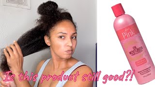 LUSTERS PINK OIL MOISTURIZER HAIR LOTION OLDIE BUT IS IT STILL A GOODIE [upl. by Dasha]