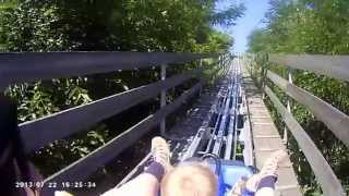 OnRide Alpin Center Bottrop  SommerRodelbahn  3 Fahrten in HD720p [upl. by Schafer364]