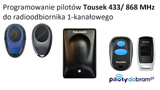 Programowanie pilota Tousek do radioodbiornika [upl. by Siro]