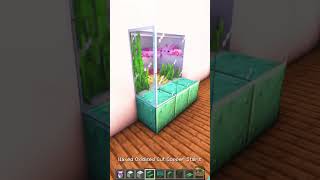 Minecraft Axolotl Aquarium🐠 shorts [upl. by Eerolam717]