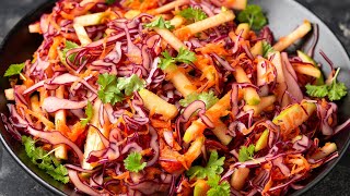 Red cabbage salad tasty and easy recipe [upl. by Enirehs]