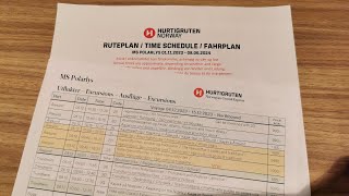 Fahrplan  Ausflüge Hurtigruten Postschiff Dezember 2023 [upl. by Kriste750]